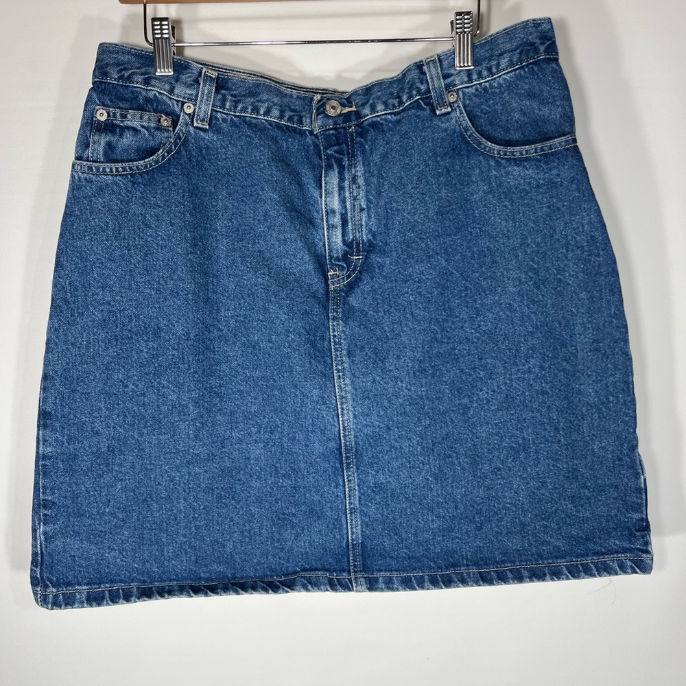 Vintage Tommy Hilfiger Blue Denim Mini Skirt